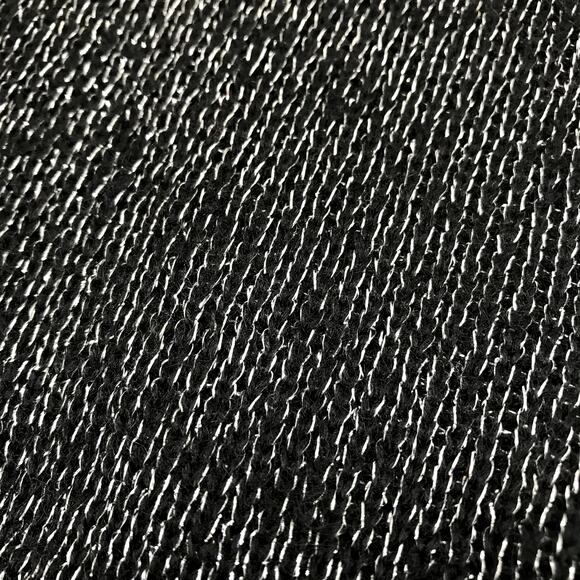 MARIEA KIM VTG Patchwork Sweater Women L Black/Silver Butterfly Retro 90's Y2K - Picture 7 of 10